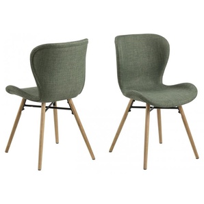 Esszimmerstuhl ACTONA GROUP Stühle Gr. B/H/T: 47 cm x 82,5 cm x 53 cm, 2 St., grün Küchenstühle in verschiedenen Bezugsqualitäten