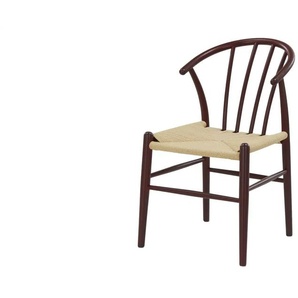 Esszimmerstuhl aus Eichenholz Sandro ¦ rot ¦ Maße (cm): B: 53 H: 81 T: 55.0