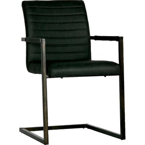 Esszimmerstuhl BEPUREHOME BASS Stühle Gr. B/H/T: 54 cm x 87 cm x 62 cm, 2 St., Kunstleder, Metall, grau (grau, schwarz) Küchenstühle