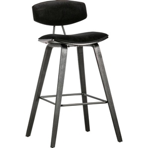 Esszimmerstuhl WOOOD SENNS Stühle Gr. B/H/T: 41 cm x 94 cm x 50 cm, 2 St., Struktur (100% Polyester)-Polyester, Metall, schwarz (schwarz, schwarz) Küchenstühle