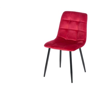 Esszimmerstuhl Carl | rot | 45 cm | 84 cm |