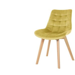 Esszimmerstuhl Corin | gelb | 54 cm | 84 cm |