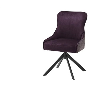 Esszimmerstuhl drehbar Effi - rot - Materialmix - 53 cm - 84 cm - cm 64,0 | Möbel Kraft