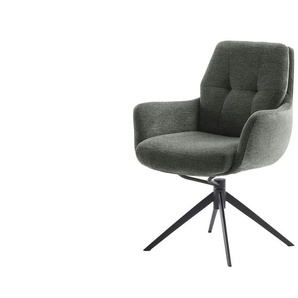 Esszimmerstuhl drehbar Eno ¦ grün ¦ Maße (cm): B: 66 H: 90 T: 69.0