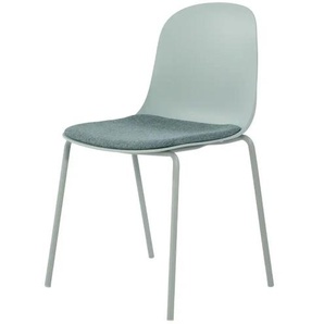 Esszimmerstuhl stapelbar Fenya - türkis/petrol - Materialmix - 51 cm - 84,5 cm - cm 54,3 | Möbel Kraft