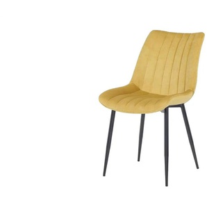 Esszimmerstuhl - gelb - Materialmix - 46 cm - 82 cm | Möbel Kraft