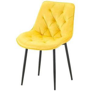 Esszimmerstuhl - gelb - Materialmix - 52 cm - 84 cm | Möbel Kraft