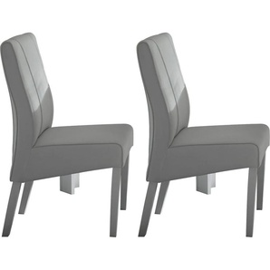 Esszimmerstuhl INOSIGN Ice Stühle Gr. B/H/T: 46 cm x 100 cm x 57 cm, 2 St., Kunstleder uni, weiß (weiß, weiß) Küchenstühle