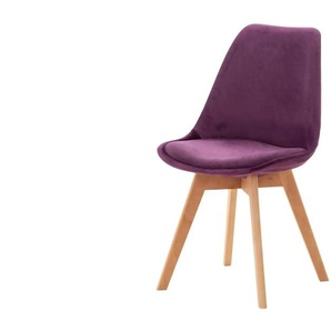 Esszimmerstuhl  Linares ¦ lila/violett ¦ Maße (cm): B: 49 H: 83