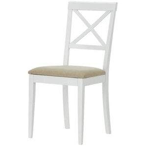 Esszimmerstuhl Massivholzgestell aus Buche Arne ¦ weiß ¦ Maße (cm): B: 42,5 H: 90,5 T: 51.5