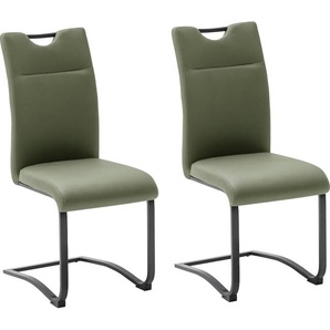 Esszimmerstuhl MCA FURNITURE Zapara Stühle grün (olive, schwarz matt) Küchenstühle