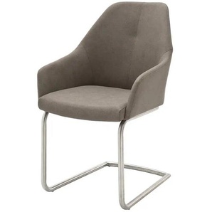 Esszimmerstuhl mit Kunstlederbezug - beige - Materialmix - 55 cm - 88 cm - cm 62,0 | Möbel Kraft