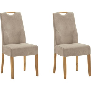 Esszimmerstuhl NIEHOFF SITZMÖBEL Top Chairs Stühle Gr. B/H/T: 45 cm x 97 cm x 57 cm, Microfaser, Campo natur, beige (natur) Küchenstühle