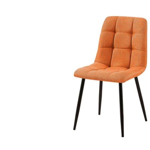 Esszimmerstuhl - orange - Materialmix - 45 cm - 83 cm | Möbel Kraft