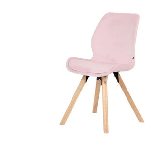 Esszimmerstuhl - rosa/pink - Materialmix | Möbel Kraft