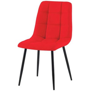 Esszimmerstuhl  Antibes ¦ rot ¦ Maße (cm): B: 45 H: 84