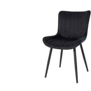 Esszimmerstuhl  Cesar ¦ schwarz ¦ Maße (cm): B: 50 H: 81