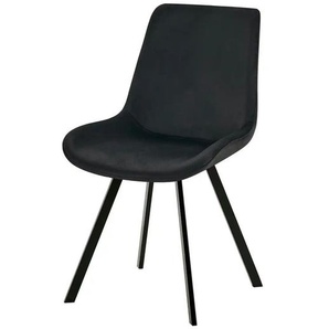 Esszimmerstuhl  Corvin ¦ schwarz ¦ Maße (cm): B: 53 H: 89