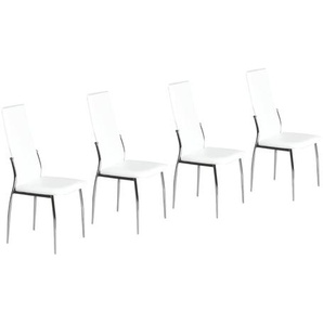 Esszimmerstuhl-Set Briallen in Weiß