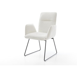 Esszimmerstuhl Vinja-Flex Bouclé Soft Beige Kufengestell Schwarz, Esszimmerstühle