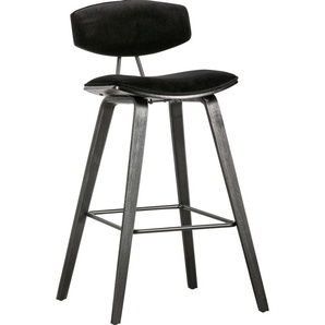 Esszimmerstuhl WOOOD SENNS Stühle Gr. B/H/T: 41 cm x 94 cm x 50 cm, 2 St., Struktur (100% Polyester)-Polyester, Metall, schwarz (schwarz, schwarz) Küchenstühle 2Stk