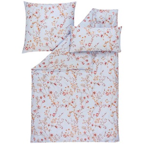 Estella Bettwäsche Exquisit, Blau, Textil, Floral, 200 cm, Textiles Vertrauen - Oeko-Tex®, Schlaftextilien, Bettwäsche, Bettwäsche, Jersey-Bettwäsche