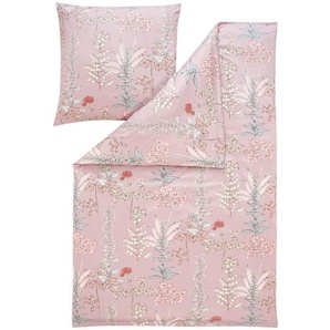 Estella Bettwäsche, Mauve, Textil, Floral, 135x200 cm, Oeko-Tex® Standard 100, weiche und anschmiegsame Oberfläche, hautfreundlich, atmungsaktiv,