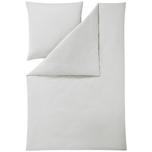 Estella Bettwäsche Takoma, Silber, Textil, meliert, 135x200 cm, Oeko-Tex® Standard 100, bügelfrei, atmungsaktiv, hautfreundlich, weiche und