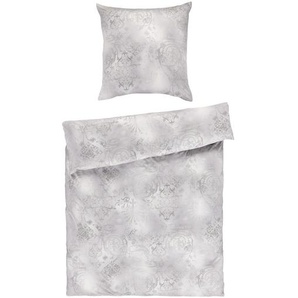 Estella Bettwäsche Gregorio, Silber, Textil, Ornament, 135 cm, Textiles Vertrauen - Oeko-Tex®, atmungsaktiv, bügelleicht, Schlaftextilien, Bettwäsche, Bettwäsche, Jersey-Bettwäsche