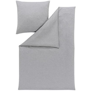 Estella Bettwäsche Takoma, Grau, Textil, meliert, 135x200 cm, Textiles Vertrauen - Oeko-Tex®, schadstoffgeprüft, hautfreundlich, pflegeleicht,