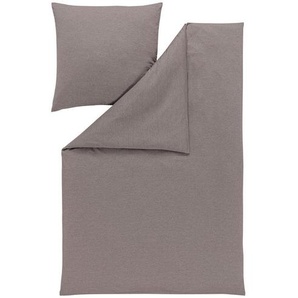 Estella Bettwäsche Takoma, Taupe, Textil, meliert, 135x200 cm, Textiles Vertrauen - Oeko-Tex®, bügelfrei, pflegeleicht, hautfreundlich,