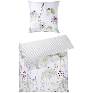 Estella Wendebettwäsche Meadow, Mehrfarbig, Textil, Floral, 135x200 cm, Textiles Vertrauen - Oeko-Tex®, hautfreundlich, bügelleicht,
