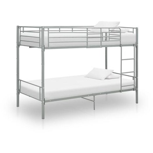 Etagenbett Grau Metall 90×200 cm