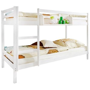Etagenbett Rene 90 x 200cm Weiß