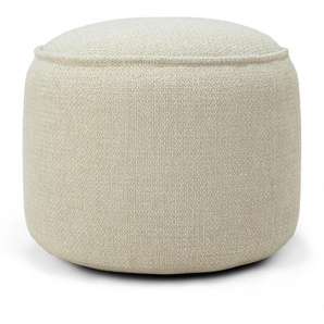 Ethnicraft Donut Sitzpouf karierter Stoff 50x50x40 cm