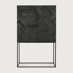 Ethnicraft Graphic Indoor Schrank Teakholz Schwarz 100x160 cm