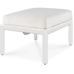 Ethnicraft Jack Fußhocker Aluminium inkl. Sitzkissen