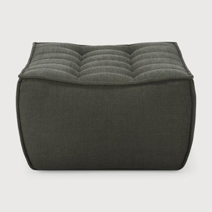 Ethnicraft N701 Polsterhocker aus Recycelter Baumwolle