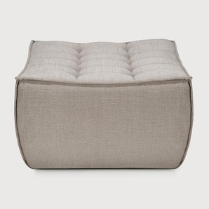 Ethnicraft N701 Polsterhocker aus Recycelter Baumwolle