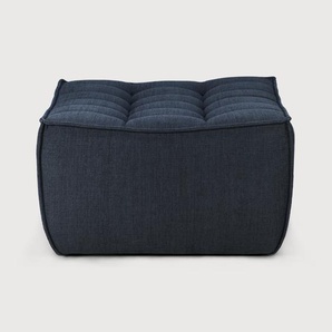 Ethnicraft N701 Polsterhocker aus Recycelter Baumwolle