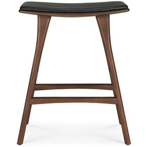 Ethnictaft Osso Tresenhocker Teak Braun