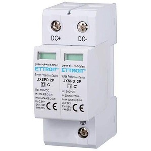 Ettroit Photovoltaik-Überspannungsableiter Typ 2 Dc Niederspannung 40ka 500v 2 Din-Module  Jx6285