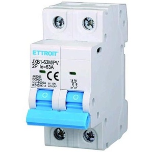Ettroit Photovoltaischer Magnetischer Thermoschalter 2p Dc 500v 63a 6ka Belegt 2 Din-Module  Jx6263