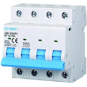 Ettroit Photovoltaischer Magnetischer Thermoschalter 4p Dc 1000v 16a 6ka Belegt 4 Din-Module  Jx6416