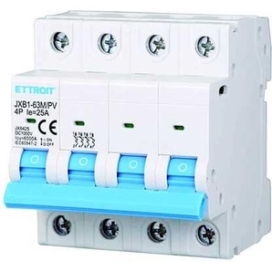 Ettroit Photovoltaischer Magnetischer Thermoschalter 4p Dc 1000v 25a 6ka Belegt 4 Din-Module  Jx6425