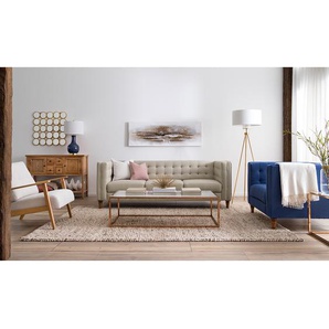 Eva Padberg Collection Wollteppich Hellerup Beige Rechteckig 160x230 cm (BxT) Boho Mischgewebe