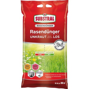 Evergreen - Substral Rasendünger mit Unkrautverdränger 9,1 kg 18 m² organisch Unkrauthemmung