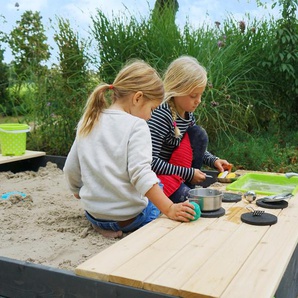 EXIT Holz-Sandkasten »Aksent« - grau -