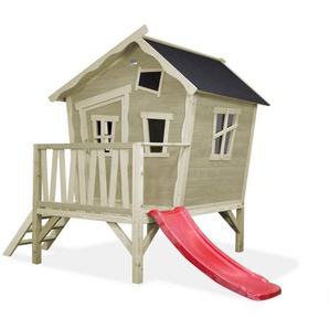Exit Spielhaus, Beige, Holz, Zeder, 184x227x269 cm, Spielzeug, Kinderspielzeug, Spielzeug für Draußen