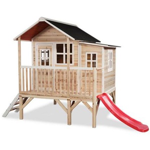 Exit Spielhaus, Natur, Holz, Kunststoff, Zeder, 190x215x322 cm, EN 71, CE, FSC 100%, Outdoor Spielzeug, Spielhäuser